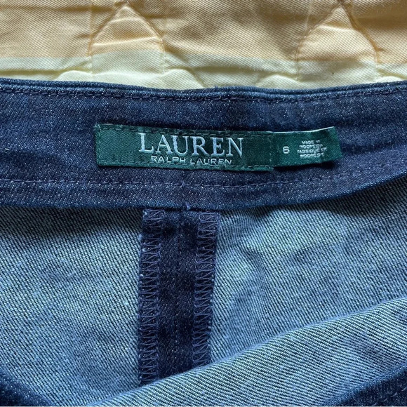 Ralph Lauren Y2K denim pencil skirt with lace up detail - Picture 5 of 7